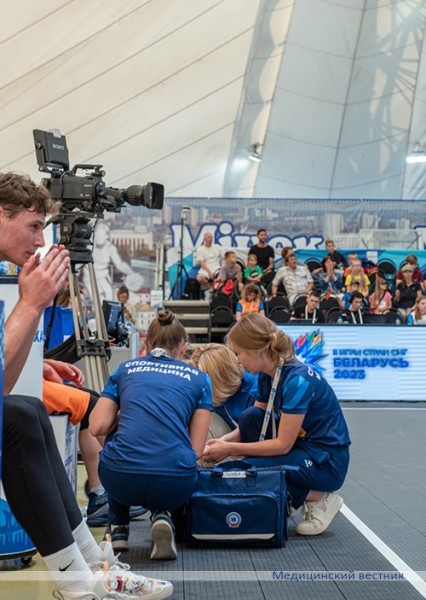 
        Директор РНПЦ спорта Ирина Малеваная о вторых Играх стран СНГ: «Медперсонал отработал  правильно, слаженно и динамично»			    